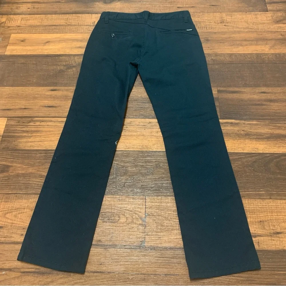 Volcom Boys Dark Navy Pants, Size 27(14), Chino, Embroidered Logo
